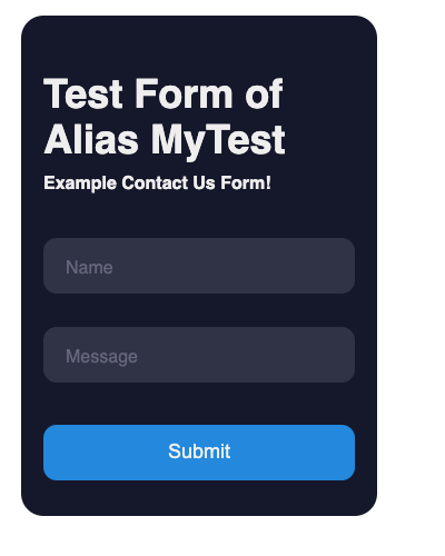 Test Form