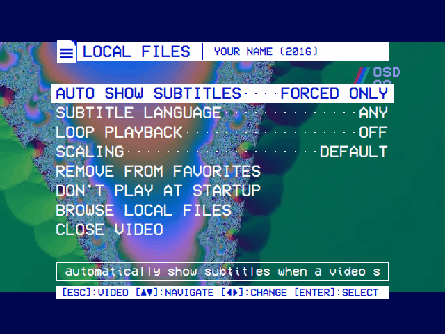 The logo under the menus