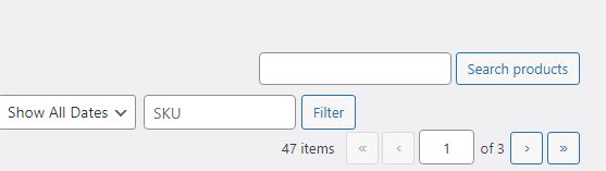 WooCommerce Admin Filter By SKU