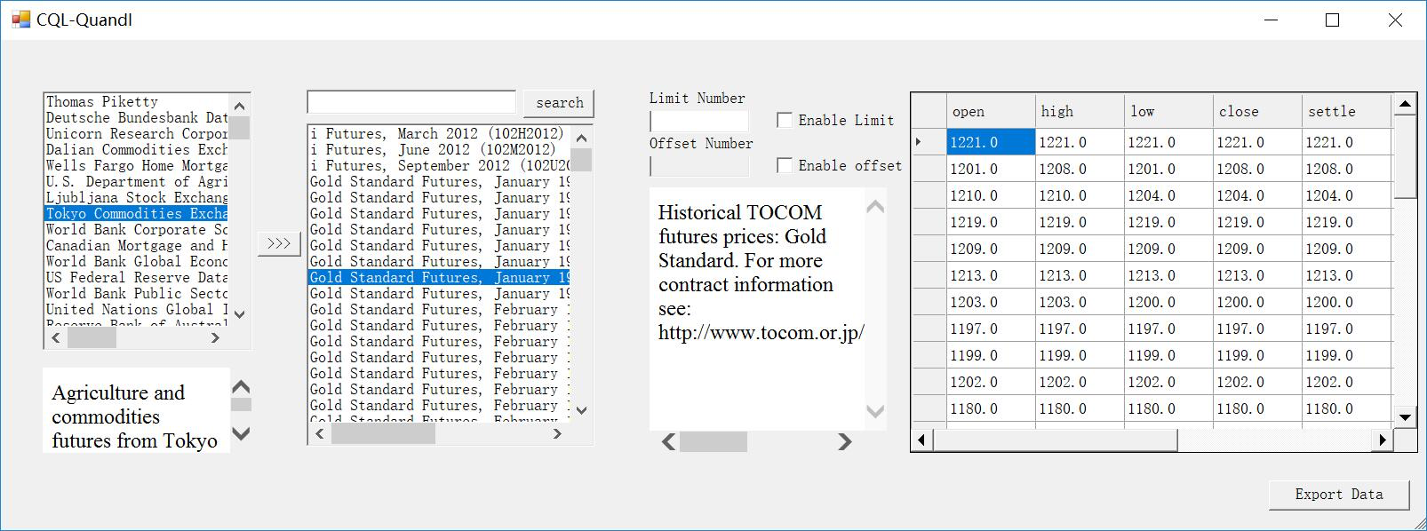 Import to Excel