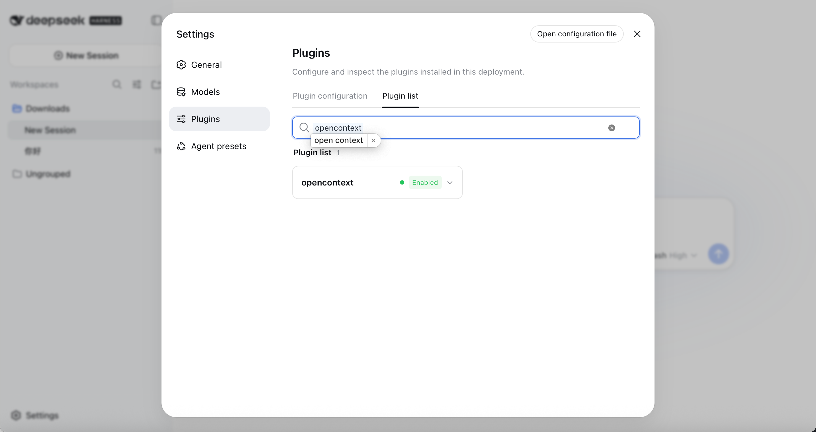 dsh-opencontext plugin
