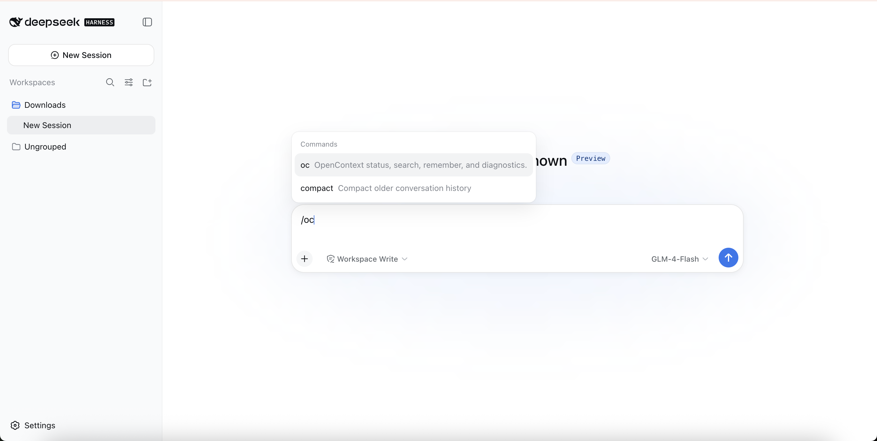 dsh-opencontext slash command