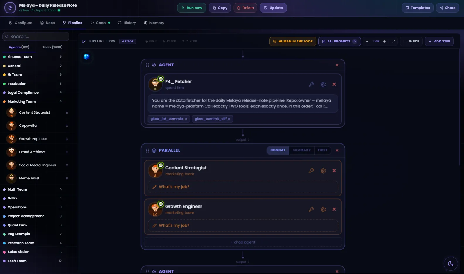 The Melaya Agent Builder