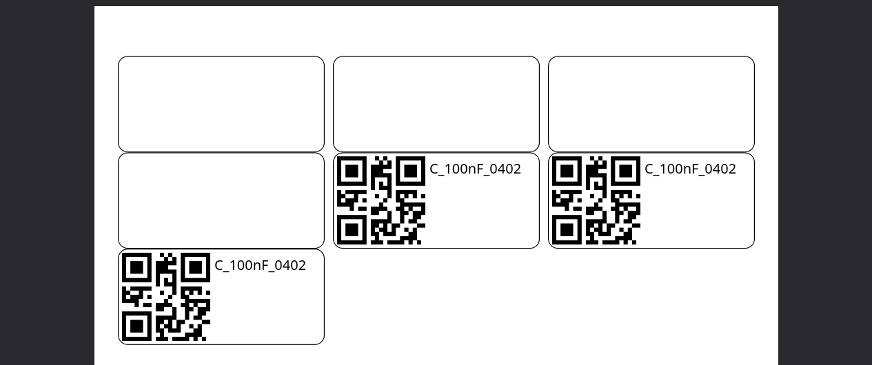 Label sheet with border