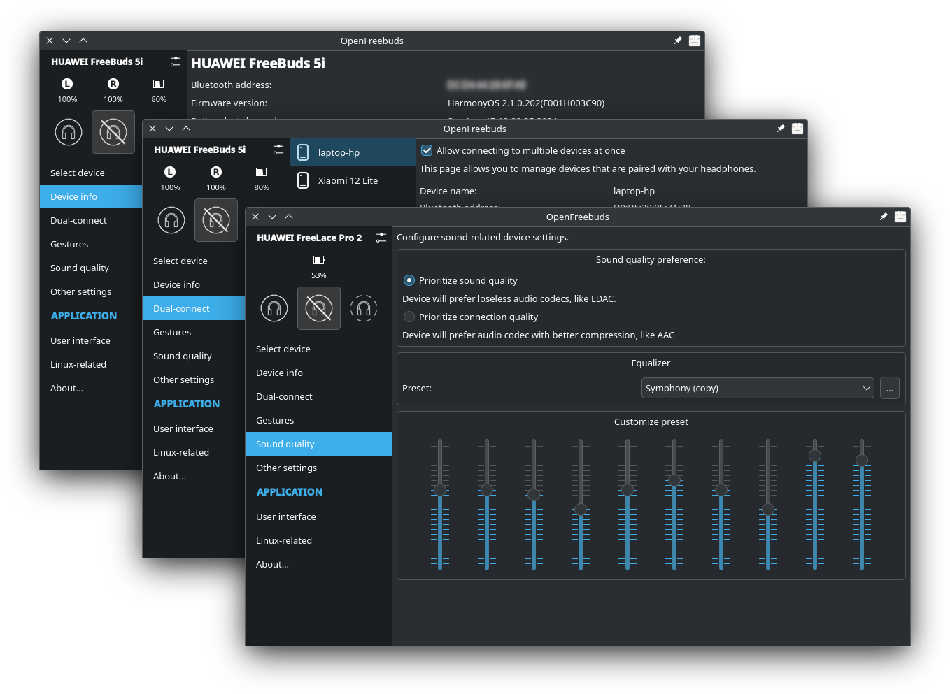 Settings preview