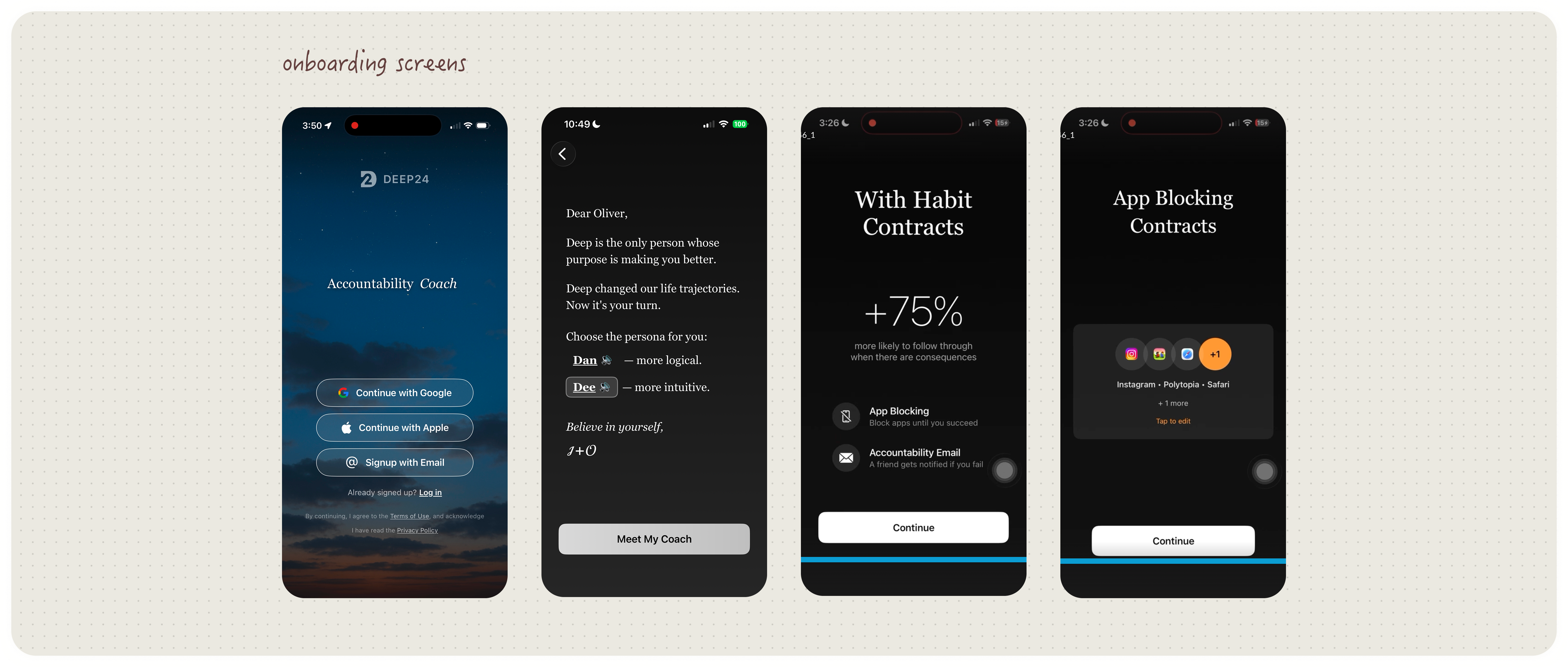 Onboarding Screens