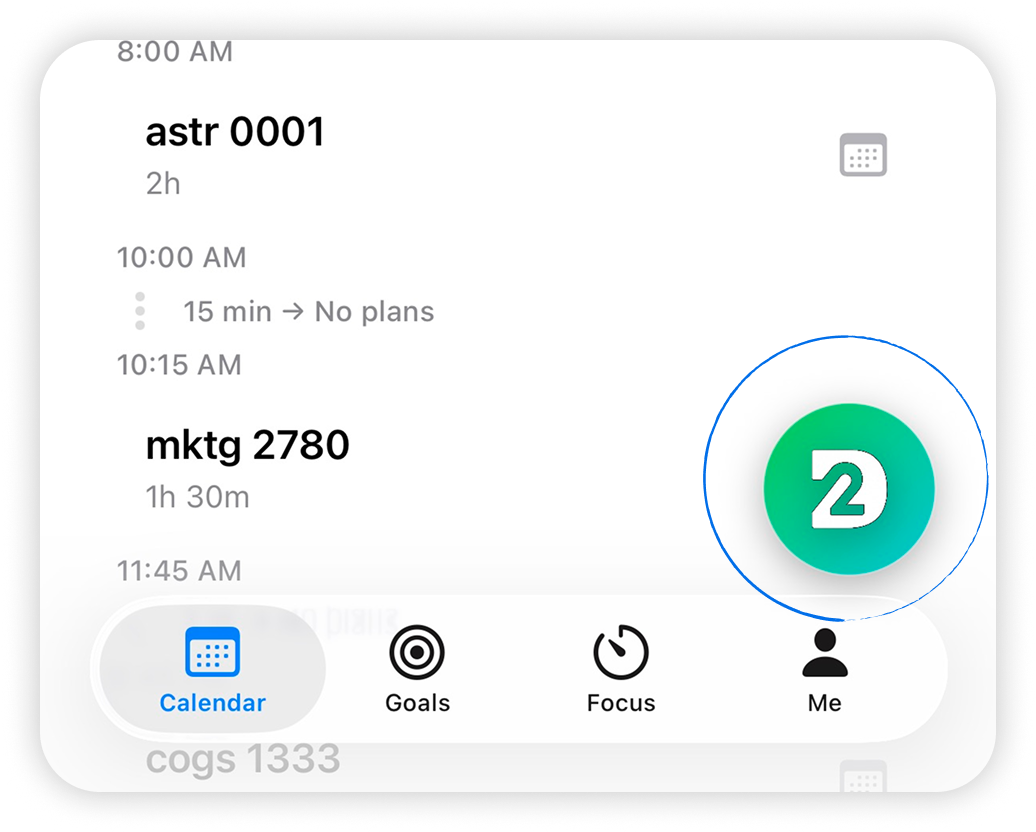 Chat button in interface