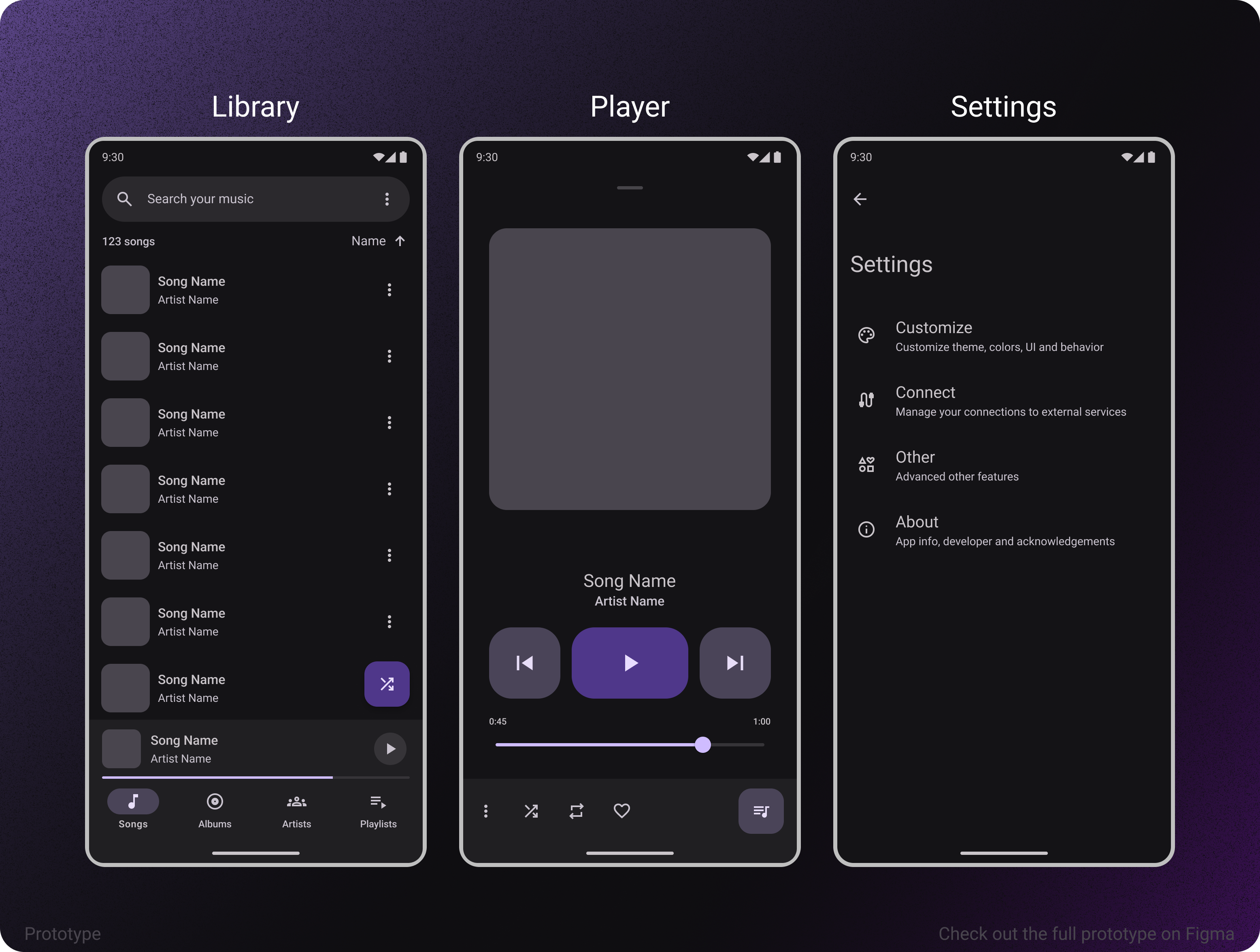 Revo Music Player Showcase