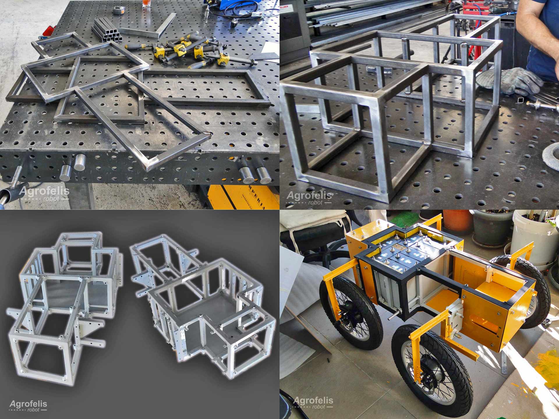 Agrofelis chassis frame design and fabrication figures highlights