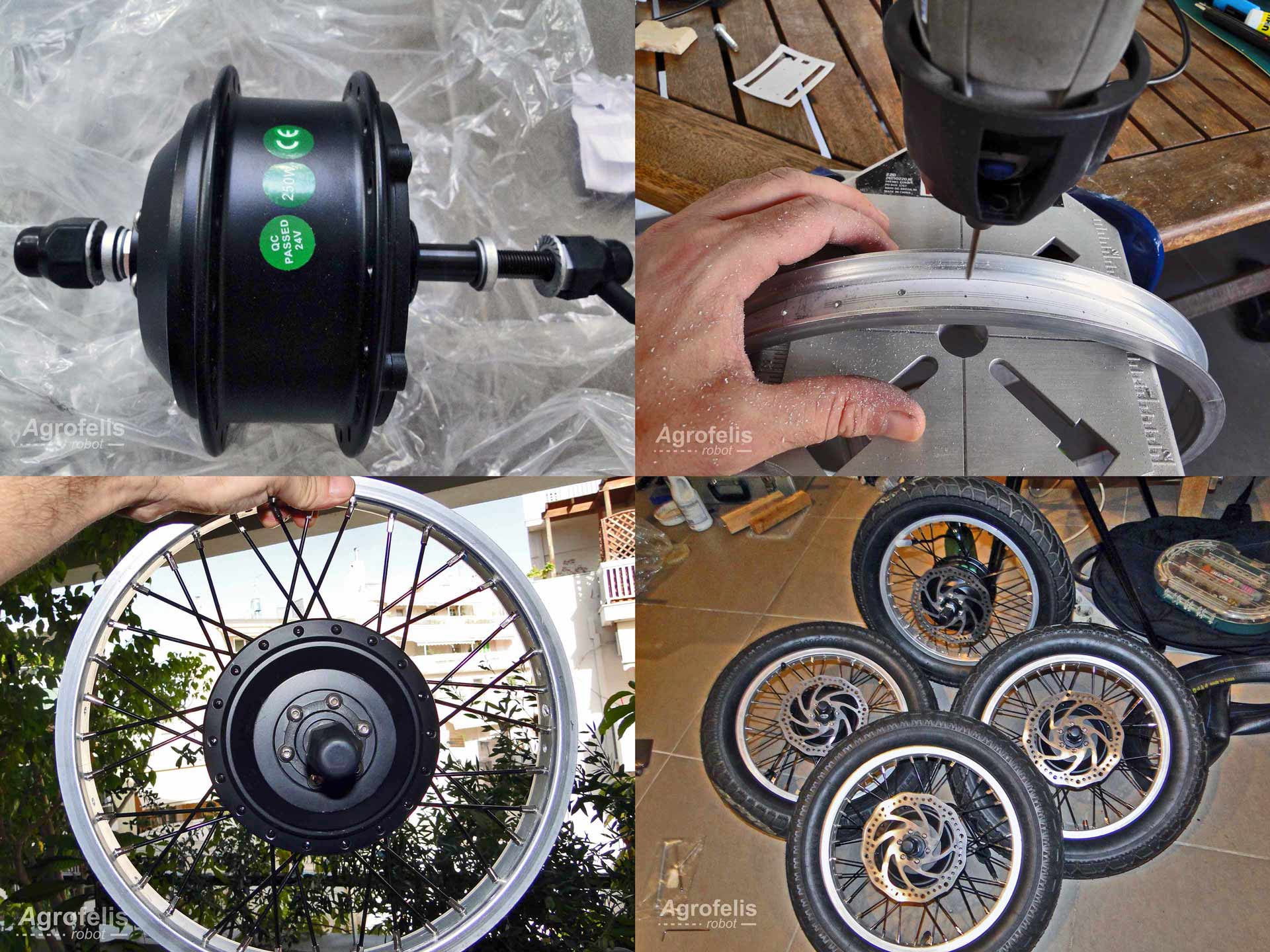 Agrofelis robot wheels fabrication figures highlights