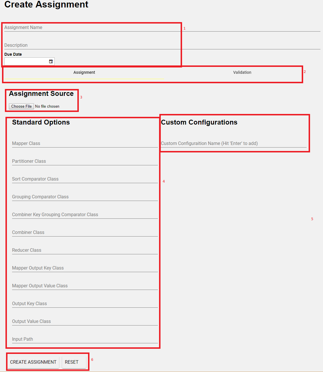 Create Assignment