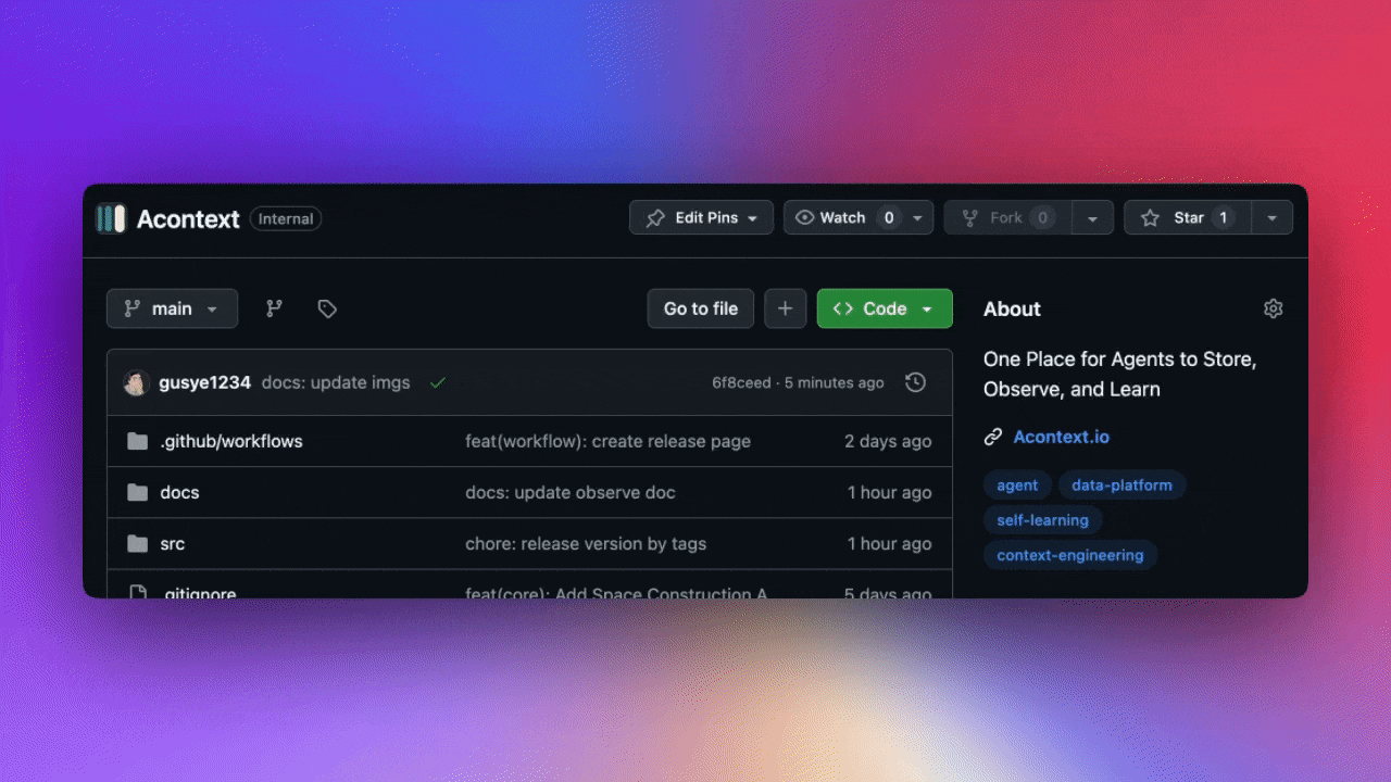 memodb-io/Acontext cover