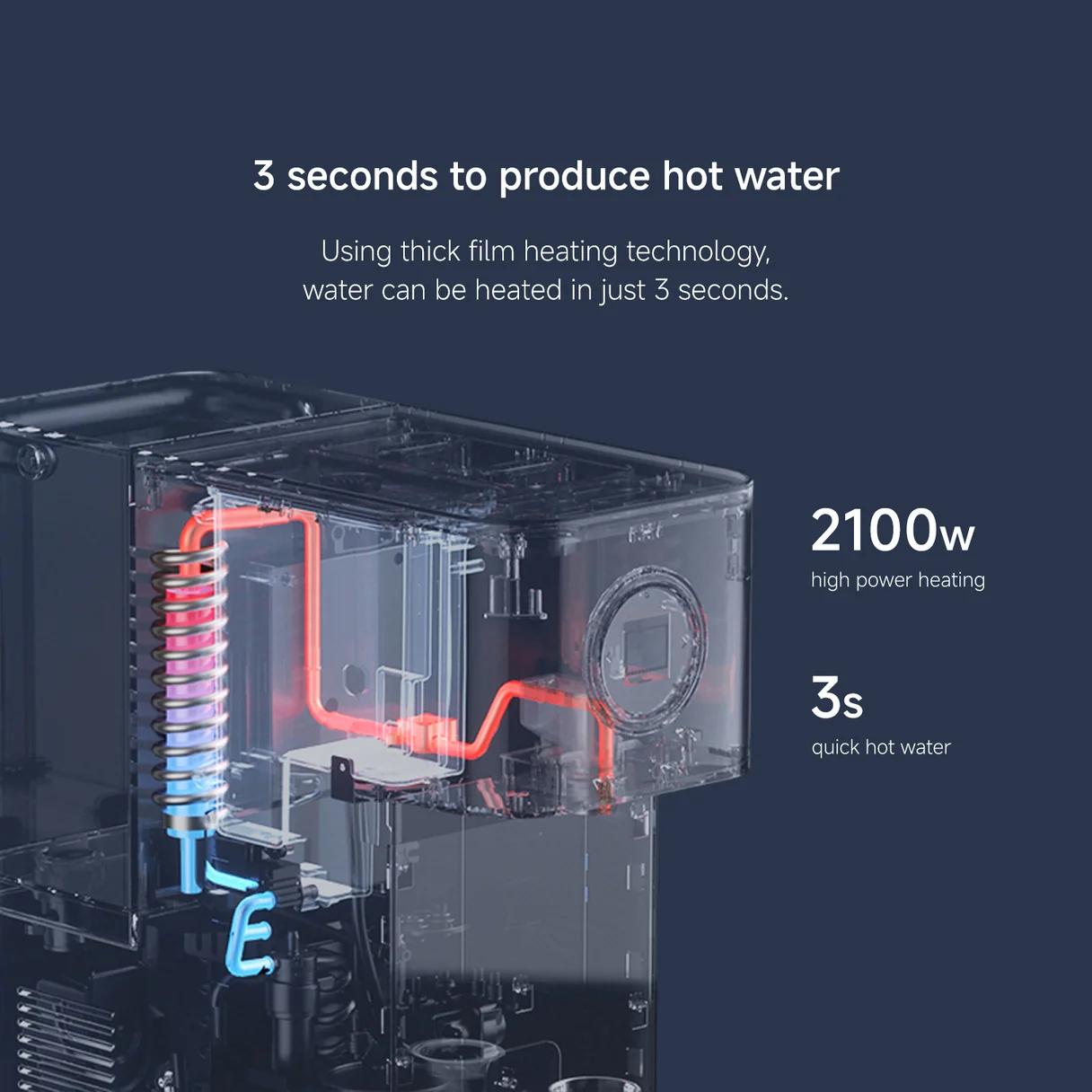 Xiaomi Mijia Desktop Water Dispenser CN - 3-Second Instant Rapid Heating