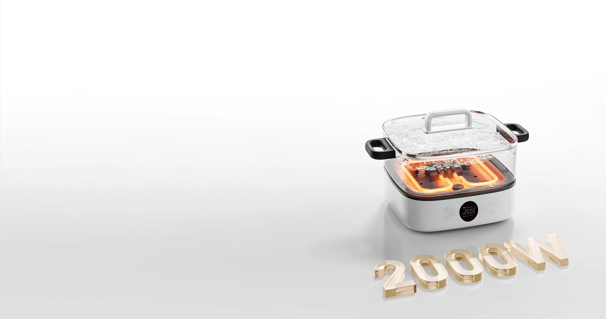 Xiaomi Multifunctional Hot Pot Cooker 6L - 2000W High Power Heating