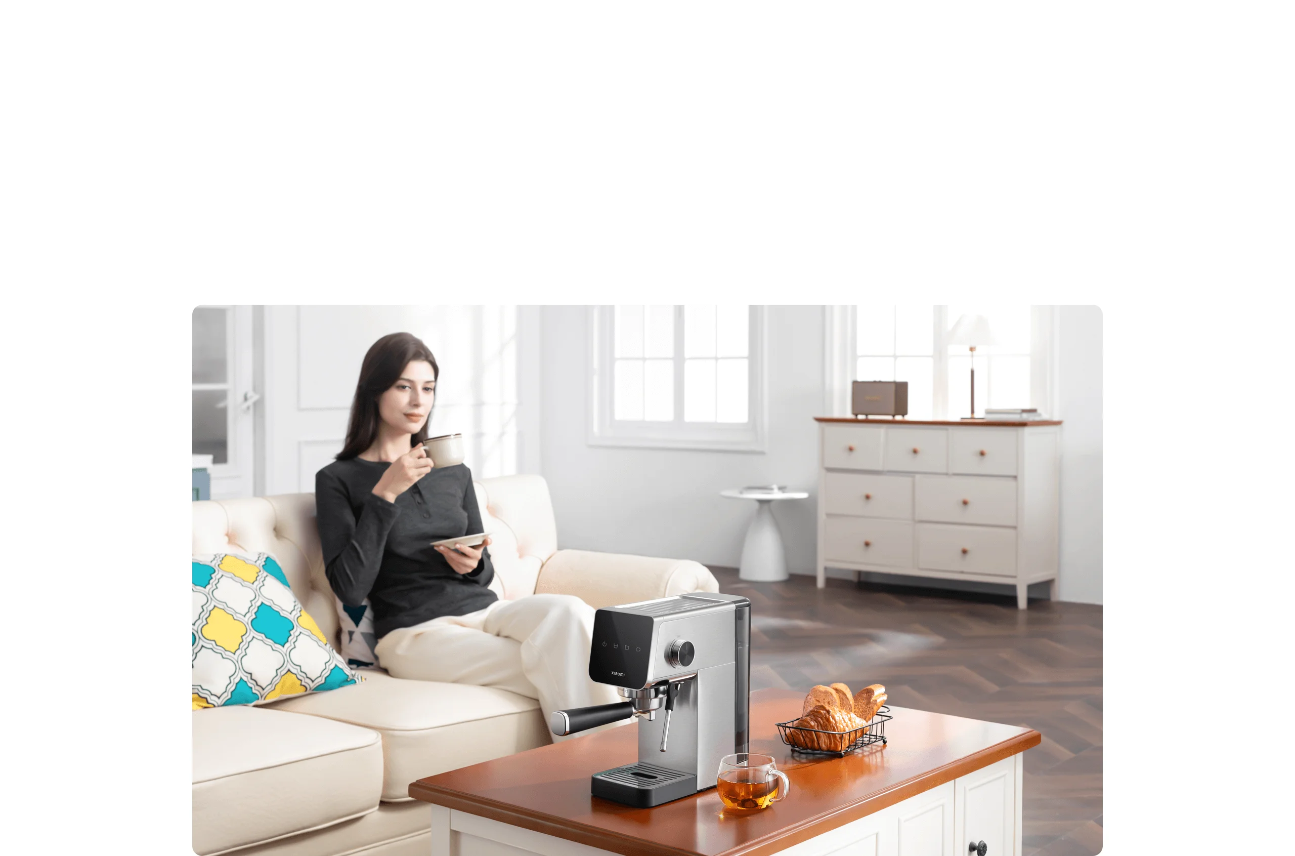 Xiaomi Semi-Automatic Espresso Machine - Dual Cup Filter & Commercial Portafilter