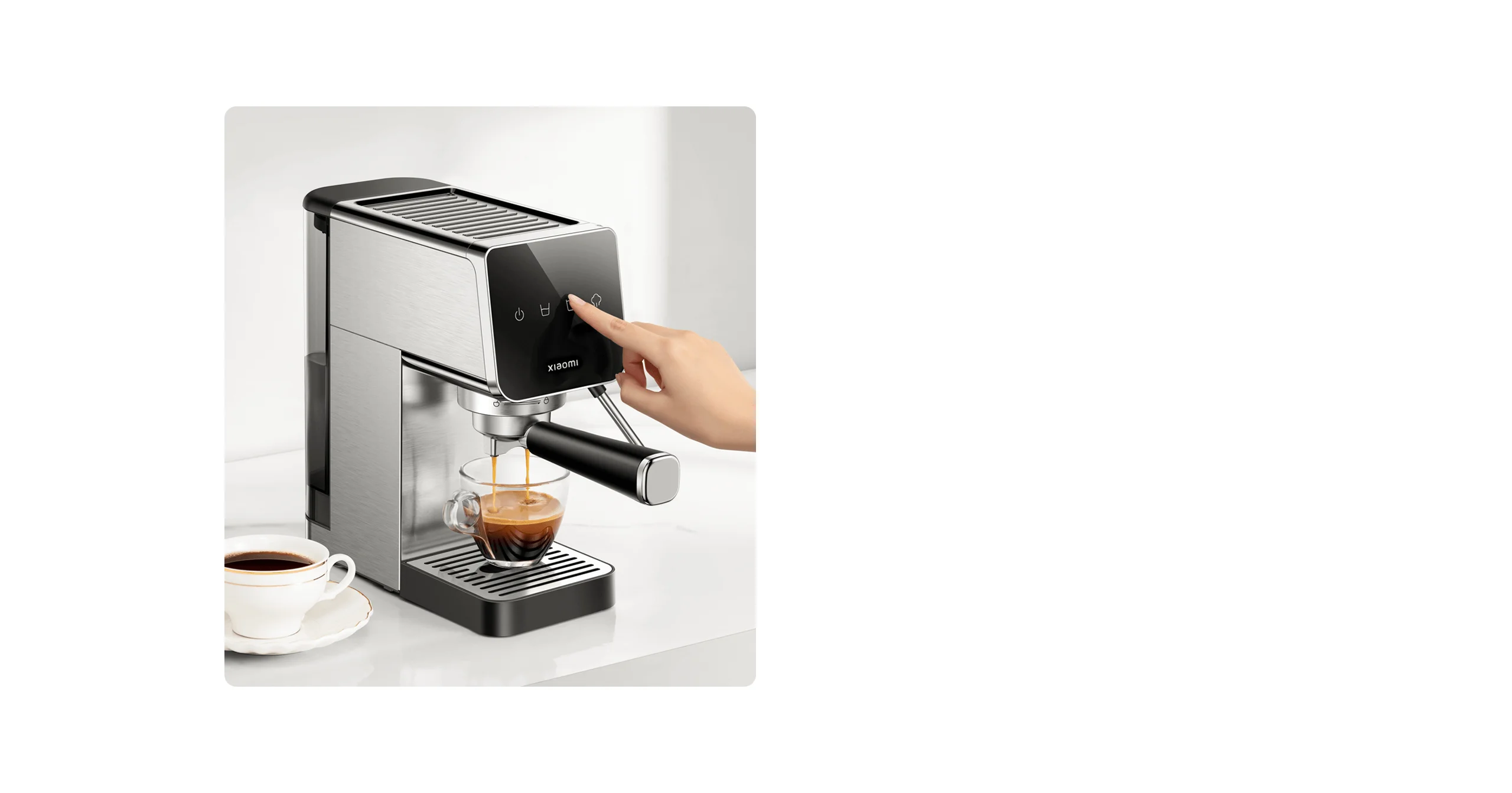 Xiaomi Semi-Automatic Espresso Machine - Compact Vintage Design & Smart Controls
