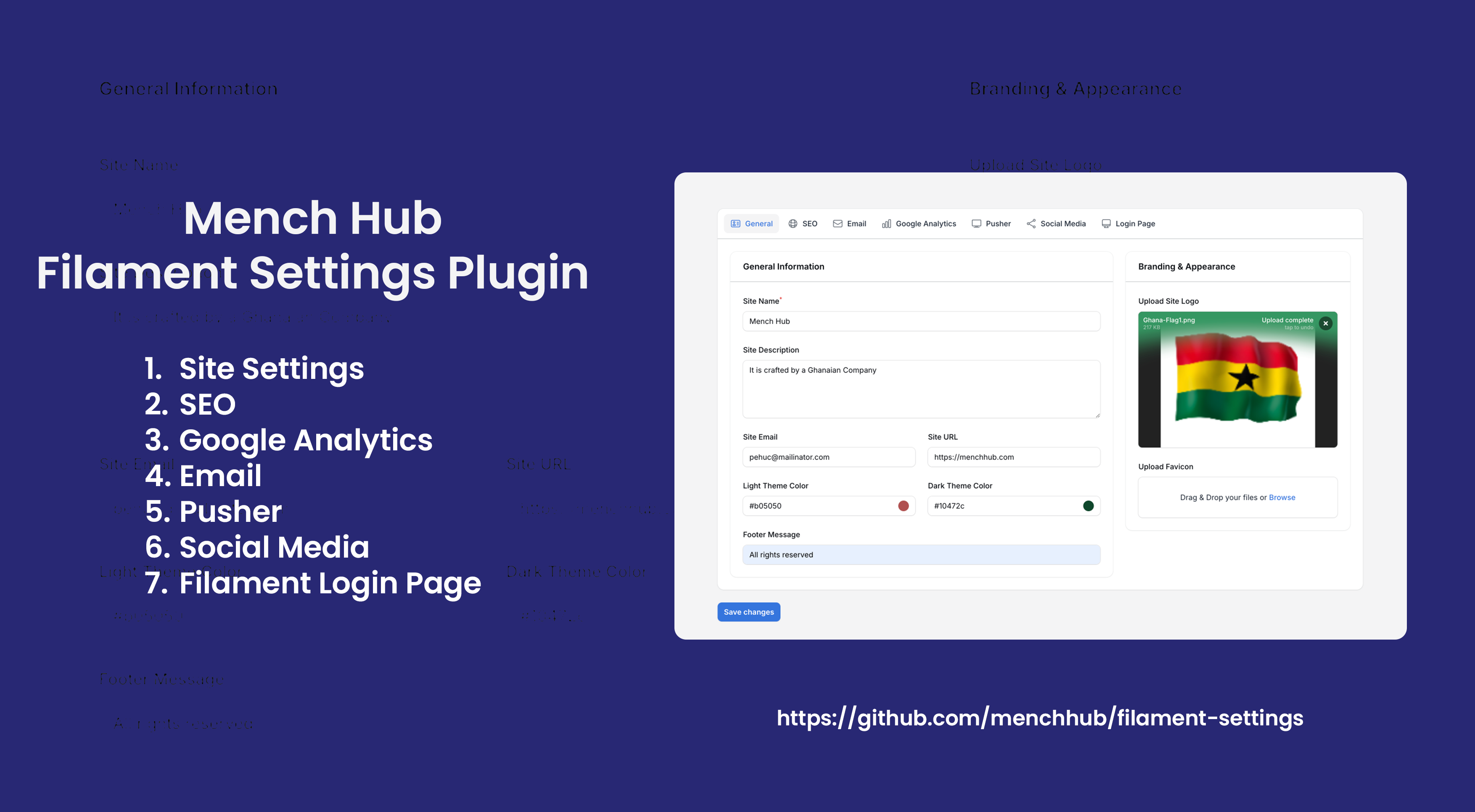 Filament Settings Plugin