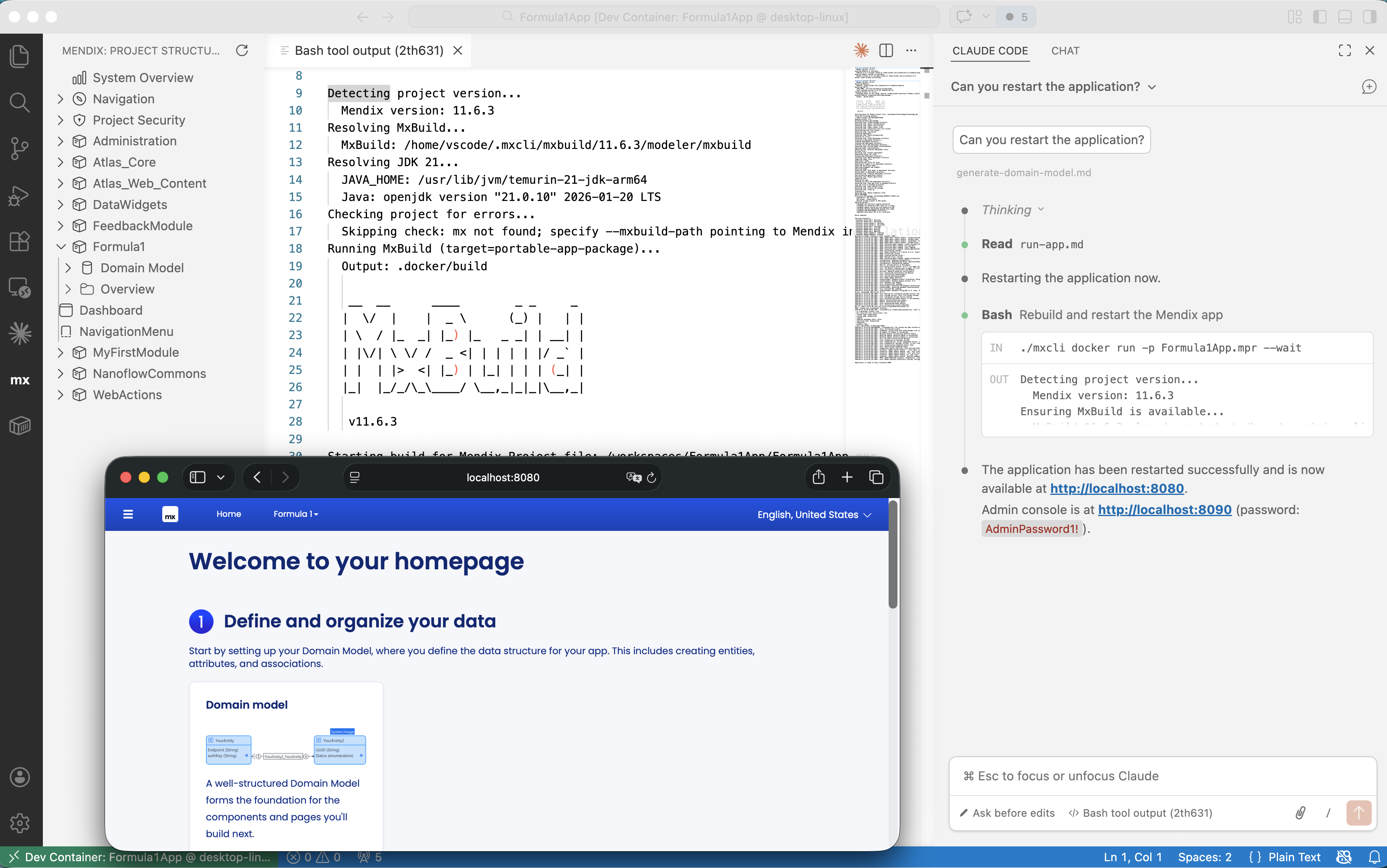 mxcli docker portable application distribution