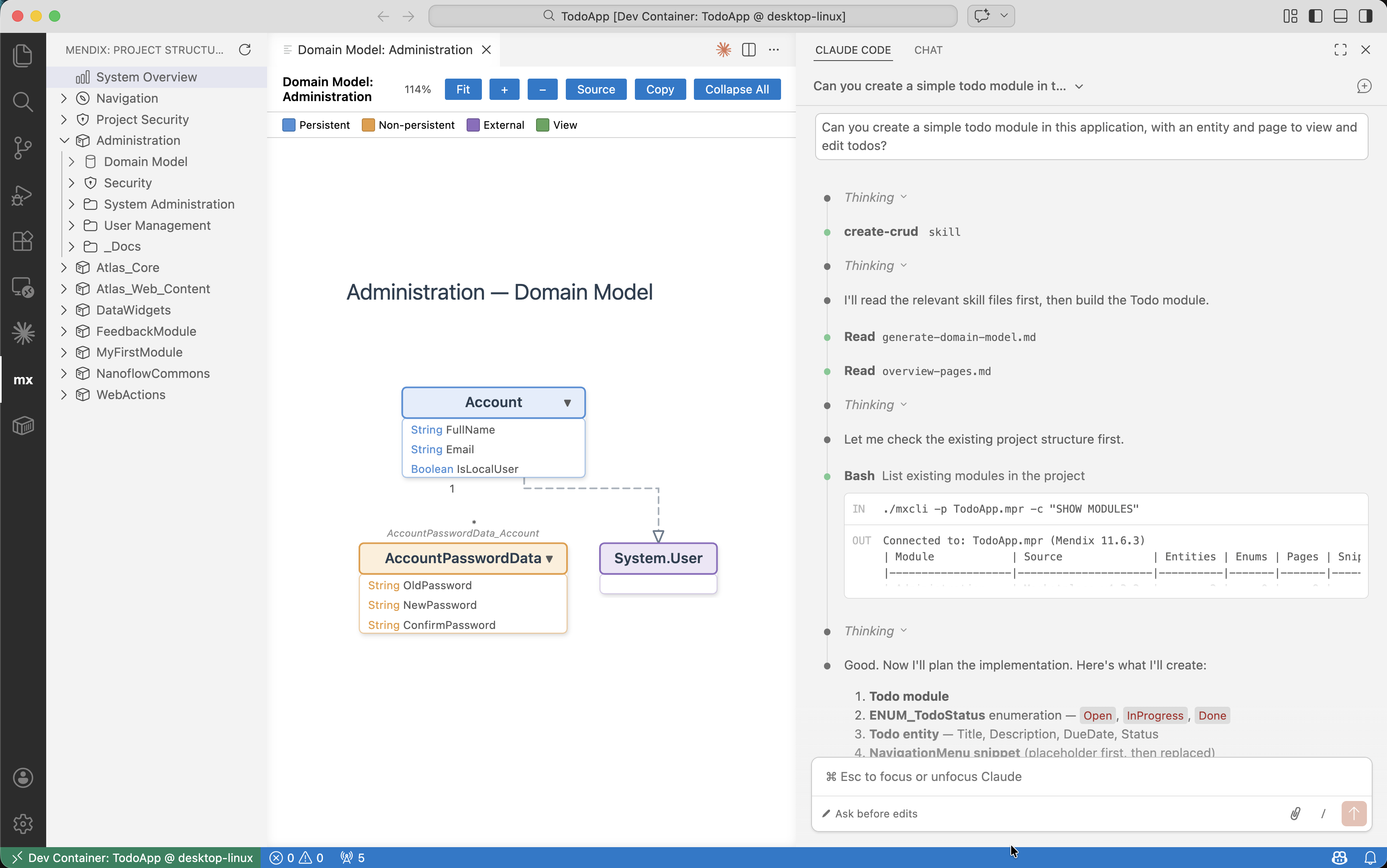 mxcli vscode mendix extions