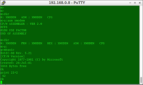 Screenshot wifi/telnet