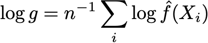 kernel density formula