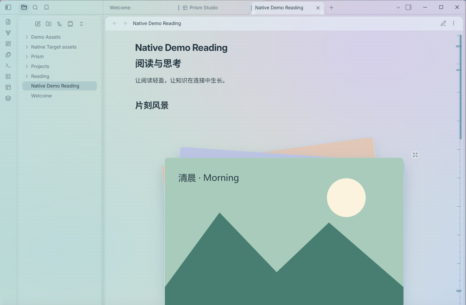 真实阅读视图中的自动图片堆叠与章节刻度