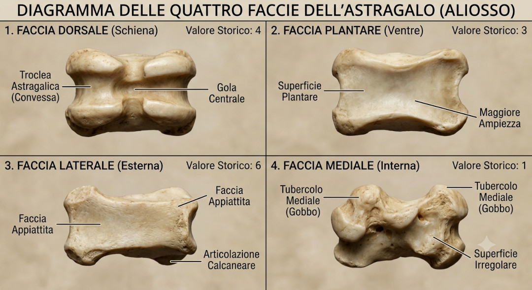 Alt I 4 astragali denerati dall'AI