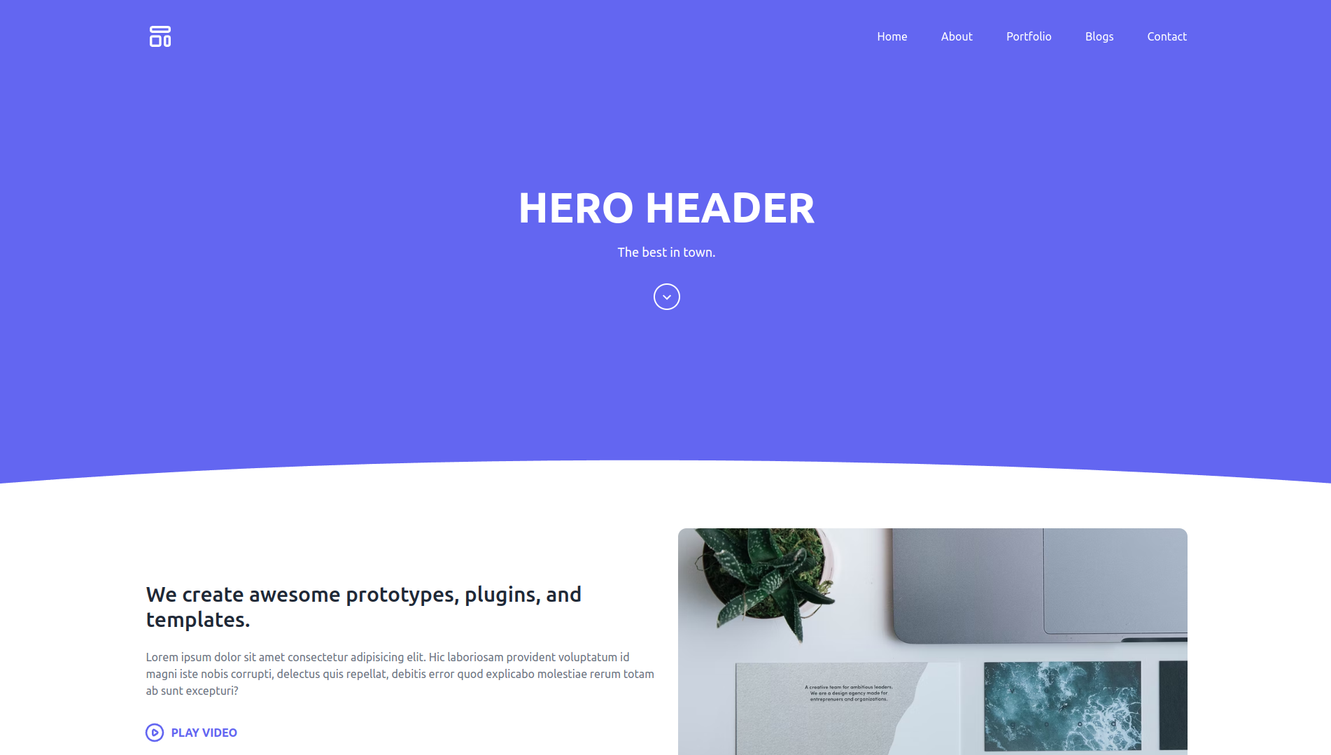 hero-header-template 网站模板截图