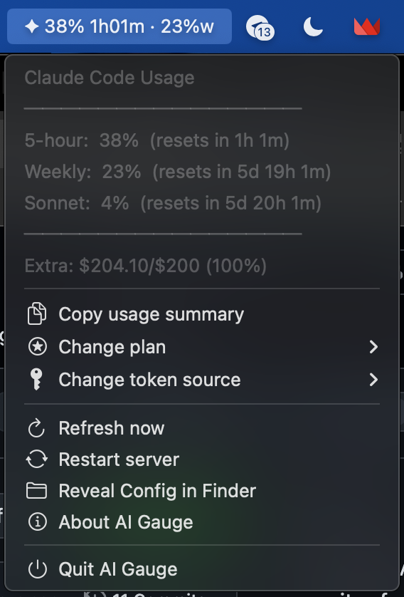macOS menu