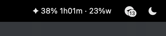 macOS menu bar