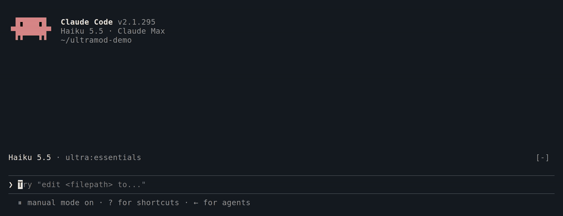 The HUD above the prompt and a receipt under the answer: 1 cmd, tests passed, 6s, cost