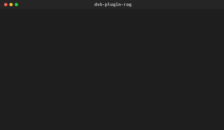 dsh-plugin-rag demo