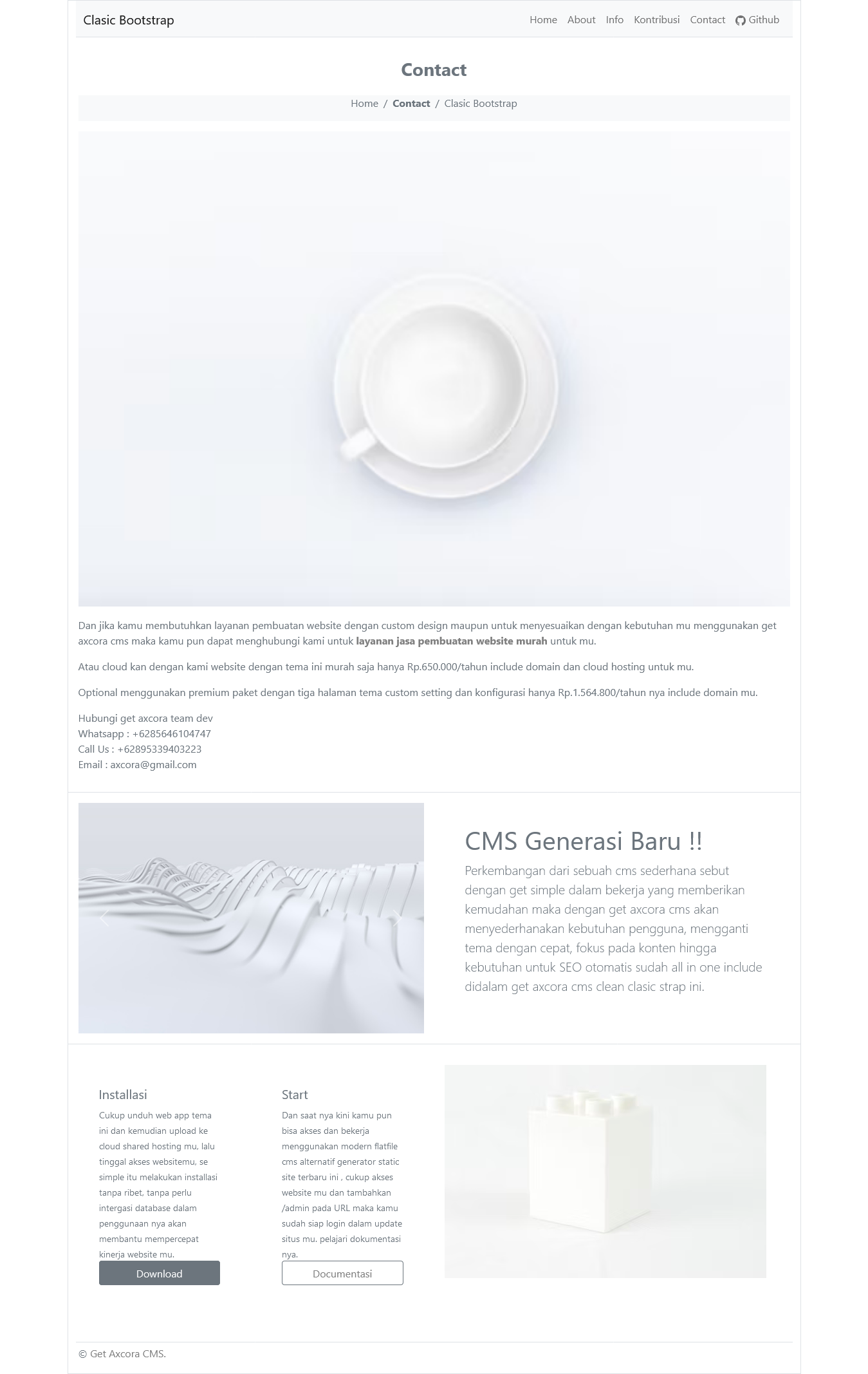 free website template clean bootstrap gratis