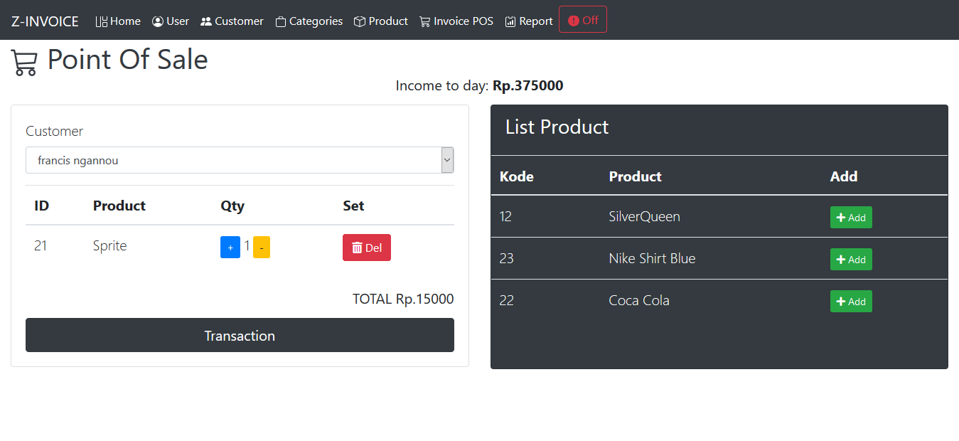 Free download source code Laravel pos