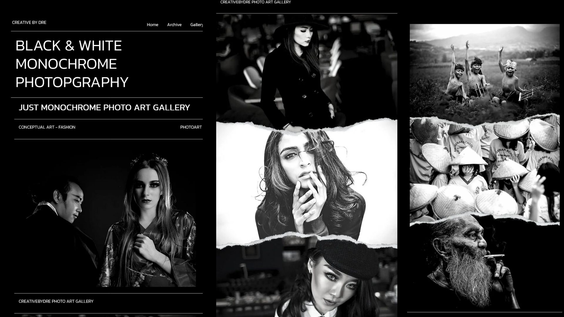 photography portfolio website template gallery art