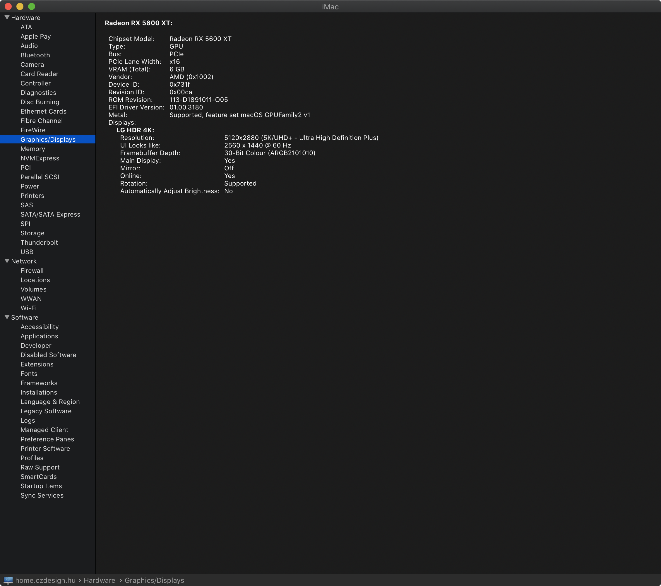 System Info GPU