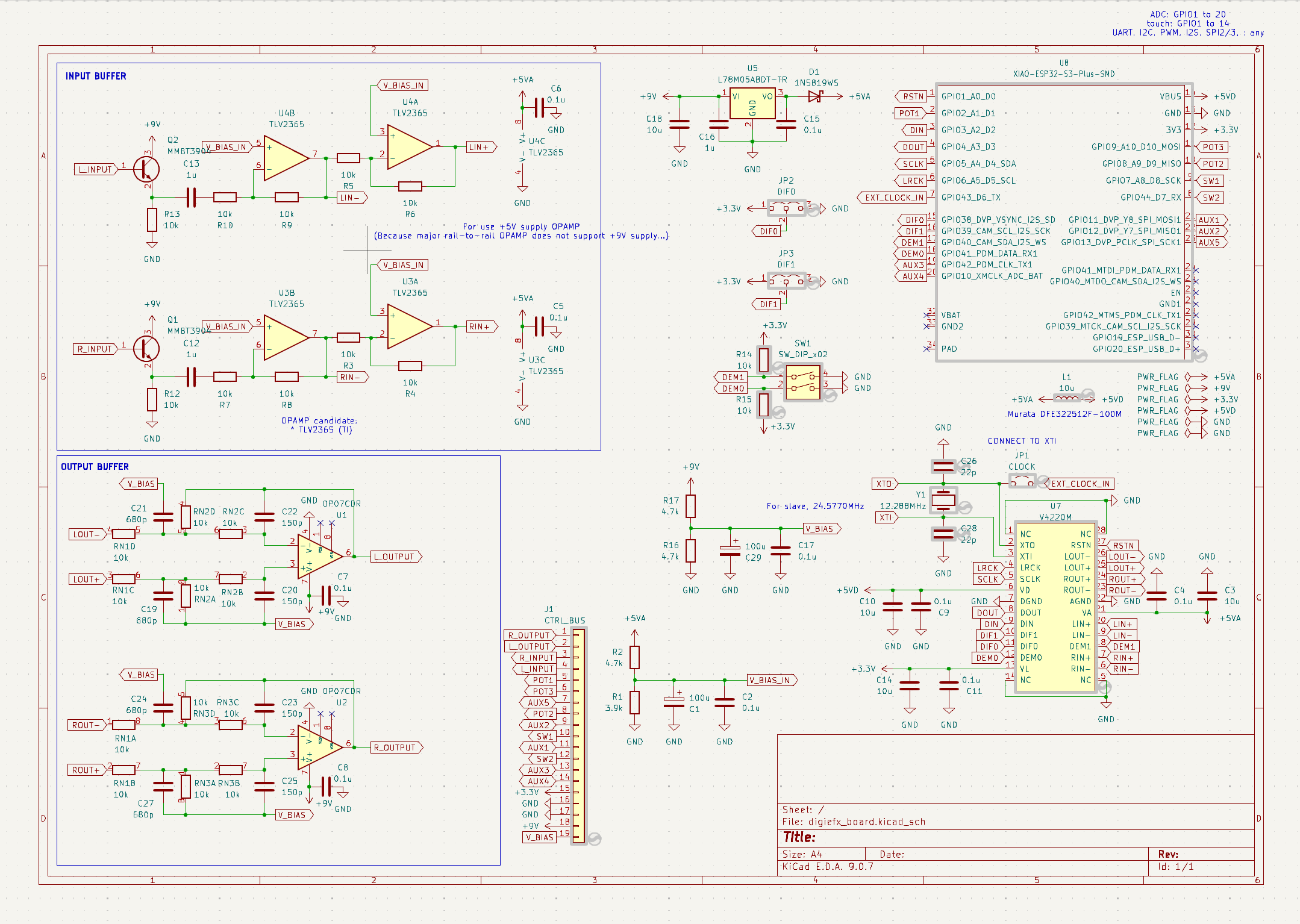Digiefx board, from the project README