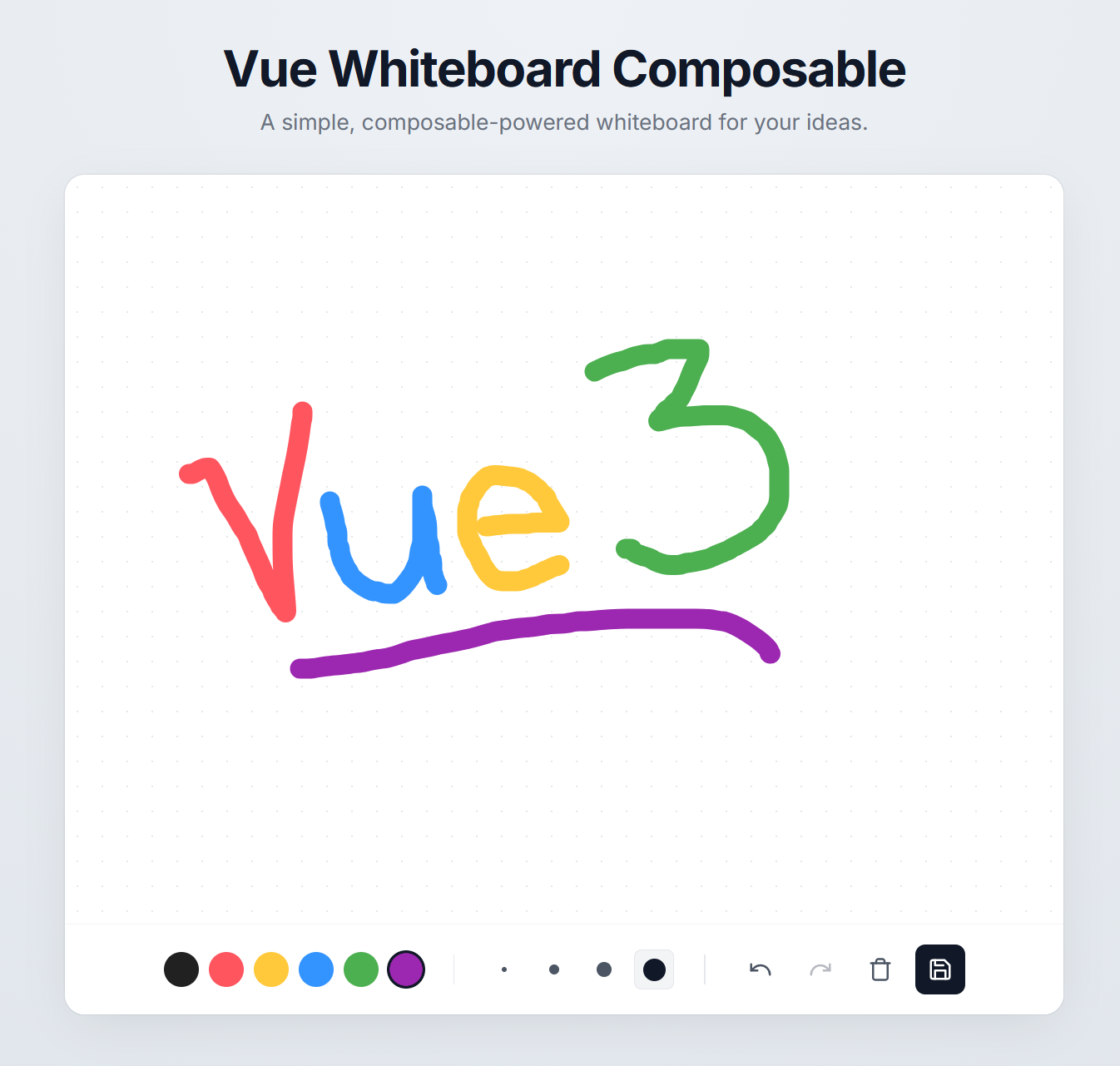 Example of useWhiteboard in action