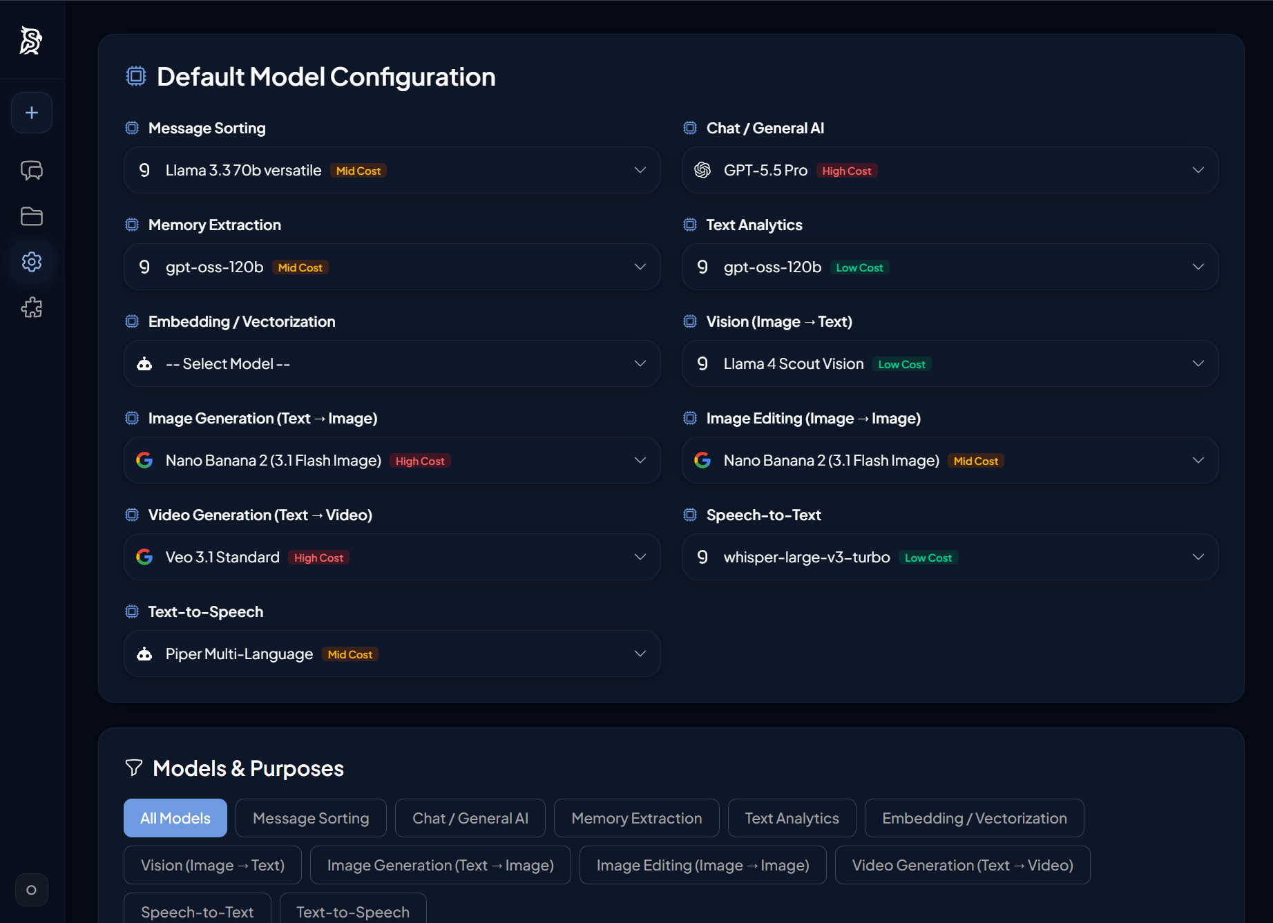 Synaplan Dashboard