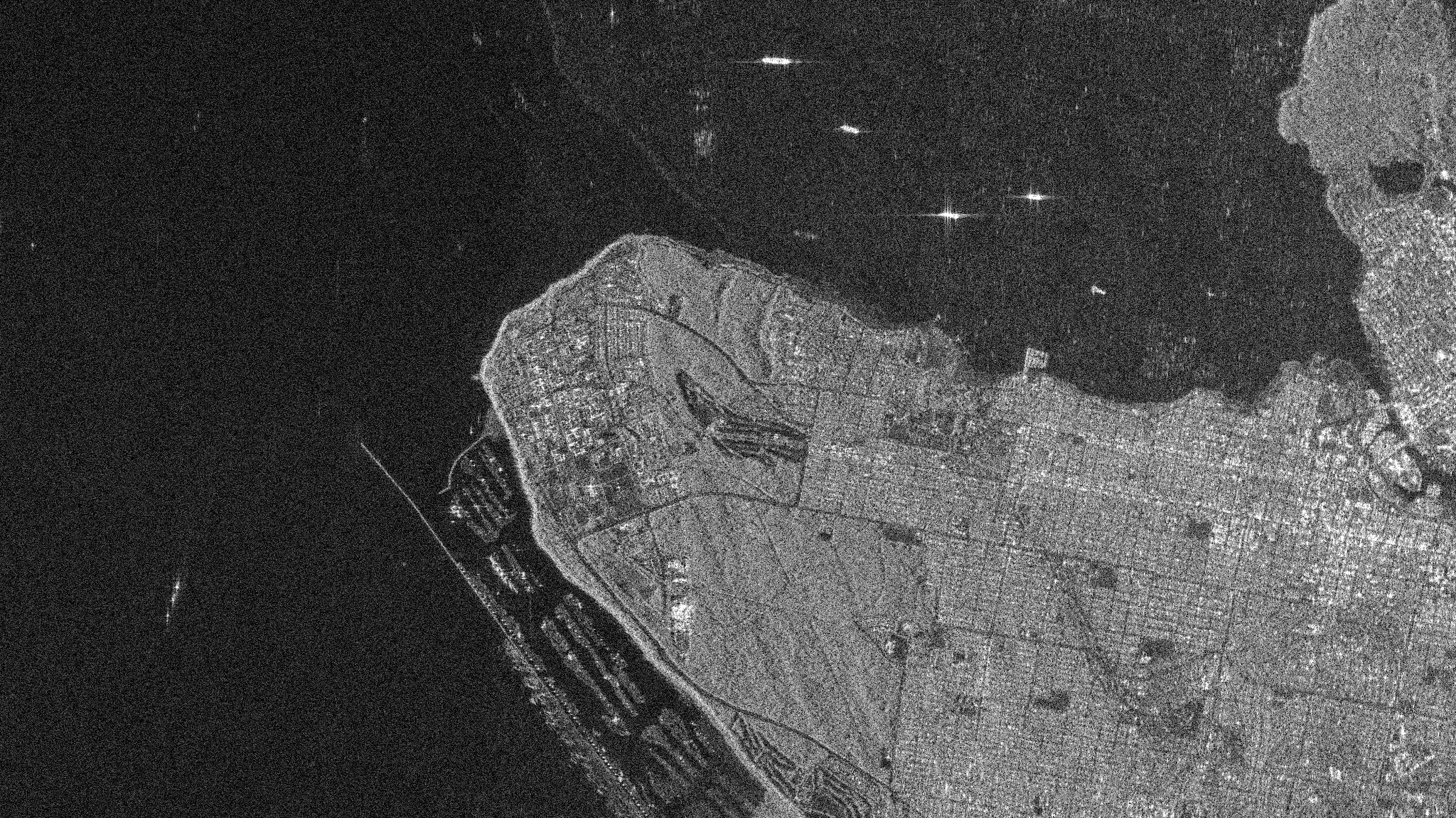 Imaging result of Chirp Scaling Algorithm (UBC).