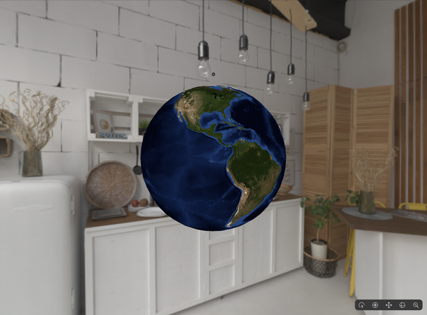 Example screenshot of spatial rendering
