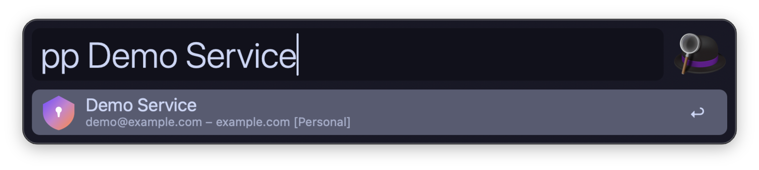 Proton Pass for Alfred screenshot
