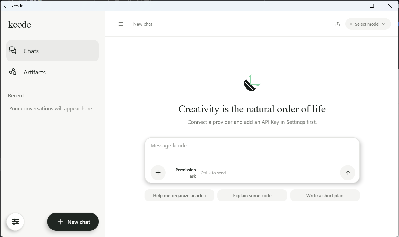 kcode desktop home screen