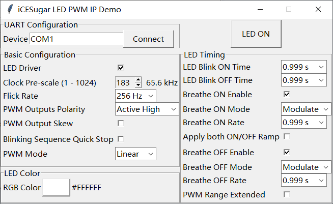 LED PWM Demo IP