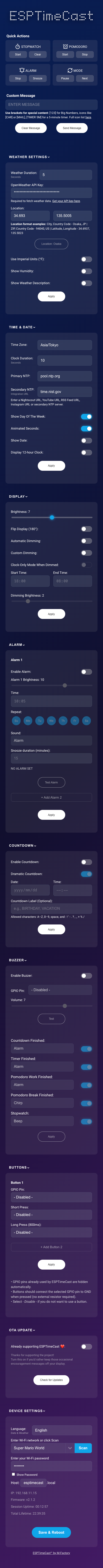 Web Interface