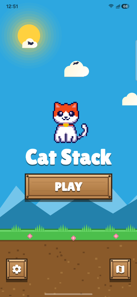 Cat Stack - Offline One-Tap Puzzle Game screenshot 2