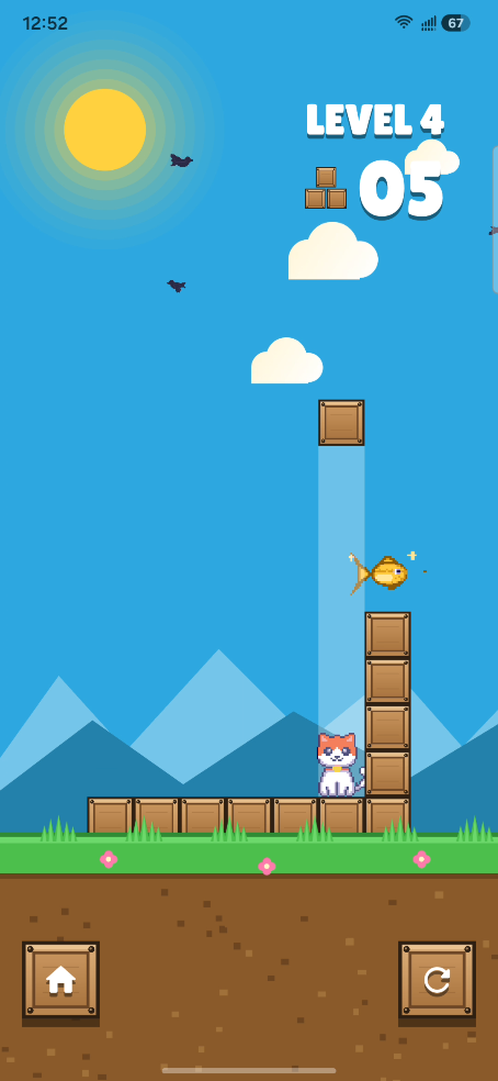 Cat Stack - Offline One-Tap Puzzle Game screenshot 5