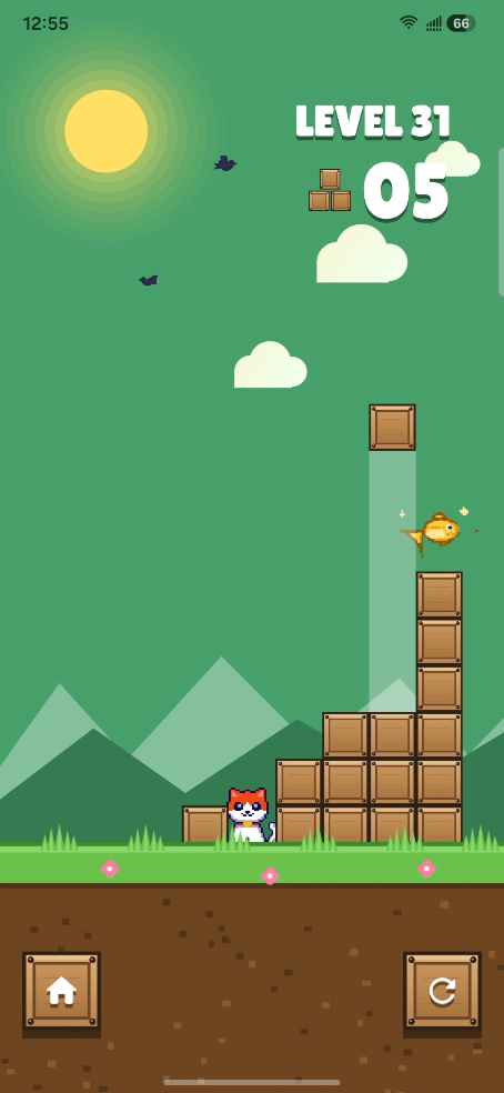 Cat Stack - Offline One-Tap Puzzle Game screenshot 8