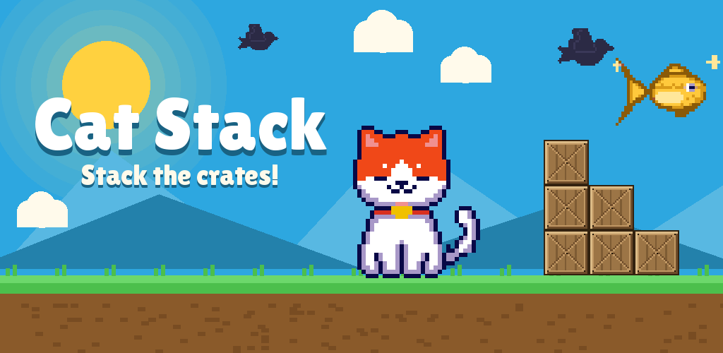 Cat Stack - Offline One-Tap Puzzle Game