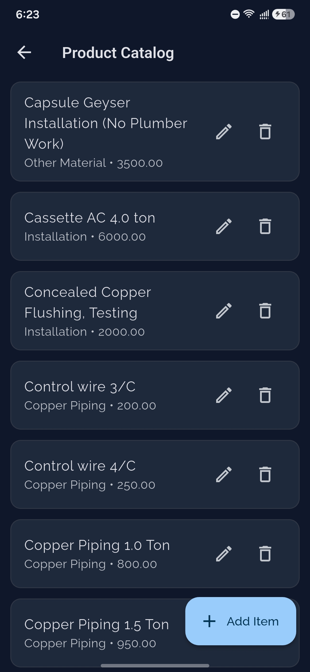 Cool Air Craft - Offline Invoicing App screenshot 5